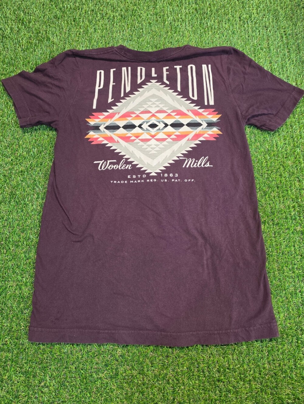 Pendleton Woolen Mills Men's Medium Purple Graphic T-Shirt